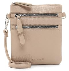 Emily & Noah Umhängetasche E&N Emma 60392 Damen Handtaschen Uni beigetaupe 915