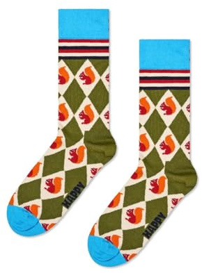 Happy Socks SQUIRREL ARGYLE SOCK (DE/NL/SE/PL, Numerisch, 41, 46, Regular, Regular, MEHRFARBIG)