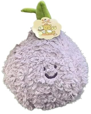 champracer Obst Gemüse Plüschtiere, Niedlichen Obst Gemüse Kuscheltier, zum Spielen und Kuscheln, Weiches Schmusetier für Mädchen, Jungen, Babys (20 cm,Zwiebeln)