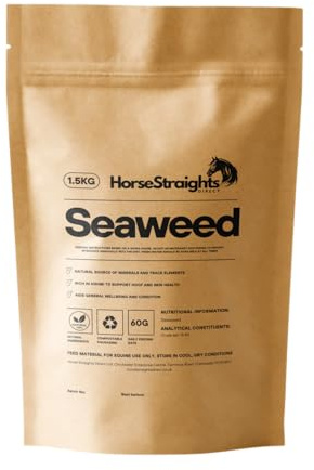 Seaweed Meal for Horses Trace Minerals Iodine Balance Hoof Strength & Coat Condition 1.5KG HSD Horse Straights Direct