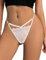 ohyeahlady Résille Mini String Femme Chic Hot String Ficelle Mini Grande Taille Micro String Bikini Strings et Tangas Culotte sans Couture sous Vetement(XL,Blanc)