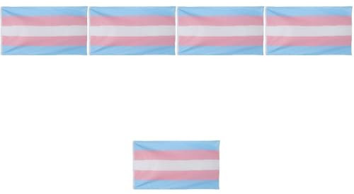 SUPVOX 5 Pièces drapeau homosexuel bannière extérieure peinture de fierté autocollant drapeau allié poteaux lgbt flag lesbian flag arc-en-ciel soutenir la bannière gay polyester