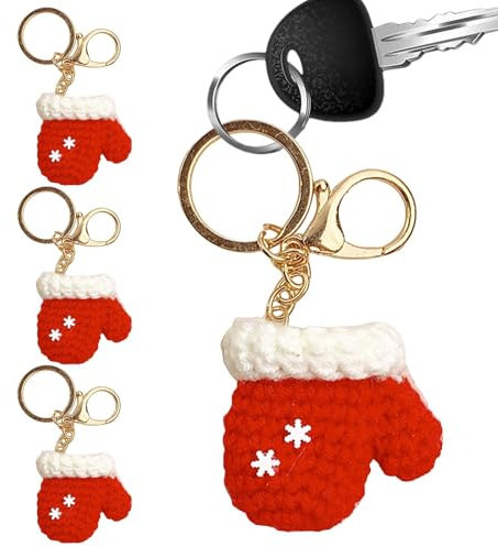 Kixolazr Crochet Christmas - Handgefertigtes Stricken Weihnachten Häkeln | Weihnachtsschmuck Wolle Süße Tasche für Handtasche