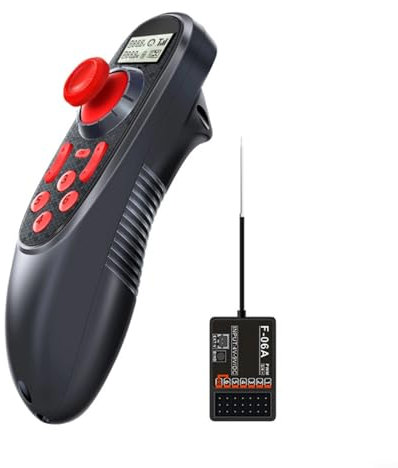 HOHOVYVY DS-600 6CH 2.4GHz Fernbedienung Sender Empfänger Für RC Boot Mit LCD Bildschirm Und Akku