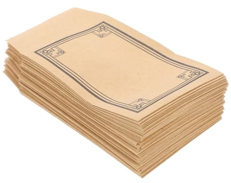 Housoutil 50 Stück Kraft-Umschlag briefumschläge Packpapier Kraft Schlüsselumschläge Trinkgeldumschläge für Bargeld kleiner Umschlag Selbstklebende Umschläge Mini-Umschläge Kraftpapier