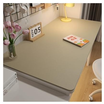 CKAKZTPTEV Mauspad, tragbares großes Spieltischpad, Computertastatur-Tischpad(Beige,70 * 140cm)