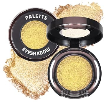 Chameleon Jaune Vert Fard a Paupiere Paillette, Fard a Paupiere Crème | Ombre a Paupiere Holographique, Métallique Highly Pigmented Highlighter, Longue Durée Facile à Blender, Maquillage Femme