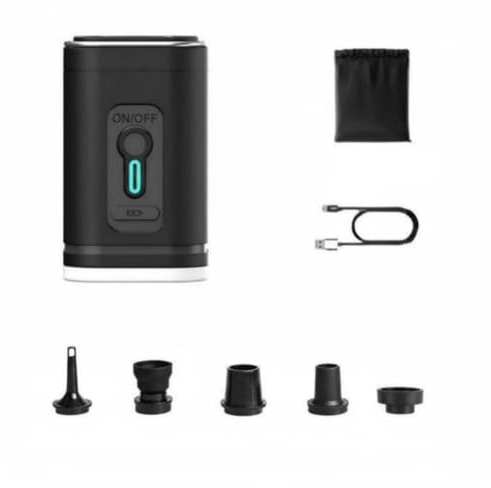 Hellery Bomba de Aire Portátil Mini Compresor Inflador Aspirador Eléctrico Recargable con Carga USB y Uso Inalámbrico Compacto y Trabajo Continuo Adecuada, Moderno-D