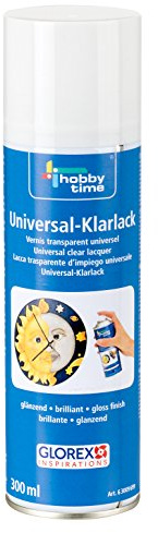 GLOREX 6 3009 699 - Universal Klarlack glänzend, 300 ml, trocknet schnell, universell einsetzbar, nicht für Styropor geeignet
