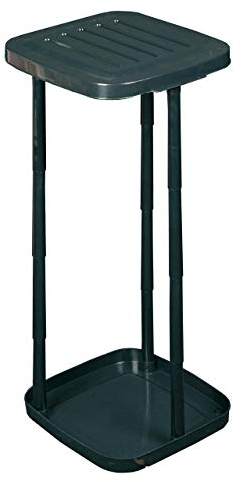 Bo-Camp 6395724 Support de Sac Poubelle Mixte Adulte, Noir, One Size