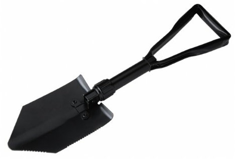 Klappspaten mit Sägekante+Tritt