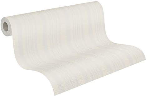 A.S. Création überstreichbare Vliestapete Meistervlies Tapete 25,00 m x 1,06 m weiß Made in Germany 586315 5863-15