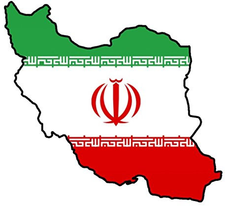 Werbetechnik Sotirios Papoutsis Auto Aufkleber Iran Sticker Konturgeschnitten (ca 11x9 cm)