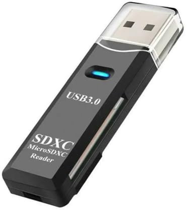 AKORD High Speed 2-in-1 Adapter Converter Tool with USB 3.0/SDHC/SDXC/Micro-SD Card Reader