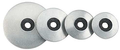 INDEX Fixing Systems ARVUL - Pack de 100 arandelas (recubrimiento galvanizado, vulcanizadas, acero-EPDM, cincadas, P14)