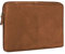 ROYALZ Universal Ledertasche 10.8-12.3 Zoll Tasche für Tablet-PC 2in1 Convertible Ultrabook Lederhülle Schutztasche Schutzhülle Cover Sleeve Mappe Folio Retro Vintage Leder, Farbe:Hellbraun Matt