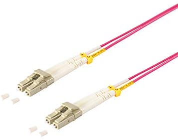 Kabelbude.eu LWL Glasfaser Duplex Patchkabel LC/LC OM4 50/125µm 20,00m