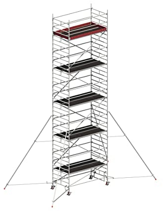 Layher Uni Breit Alu-Fahrgerüst P2 1402149 - mit Gerüststützen 5 m - Arbeitshöhe 11,20 m