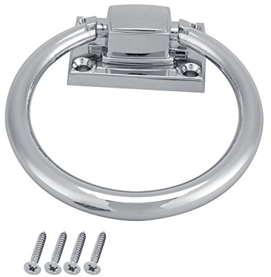 Garosa 111x56x38 MM Shiny Silber Drop Pull Ring Holz Türklopfer Stuhl Zieht Griff Ziehen Ringe für Möbel Schrank Schublade Tür Holztürklopfer Holztürstuhl