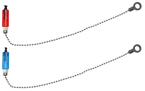 Mivardi 2 Hängebissanzeiger Bissanzeiger im Set rot blau