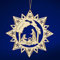 SIKORA BS-LS Traditionelle Filigrane Christbaumschmuck Holzanhänger aus nachhaltiger Herstellung - 28 Modelle wählbar, Modell:M1 Mehrzackstern Heilige Familie D 8.8cm