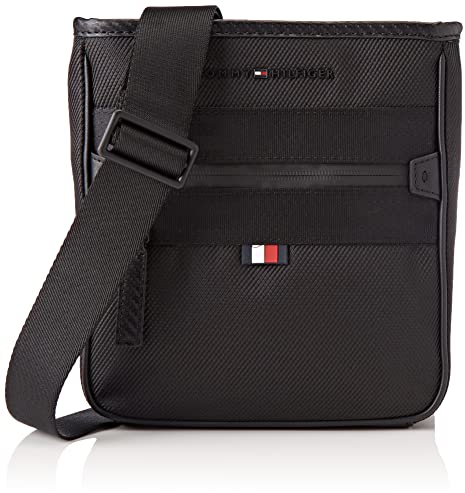 Tommy Hilfiger Herren Raised Nylon B Weekender Crossovers, Schwarz, M EU
