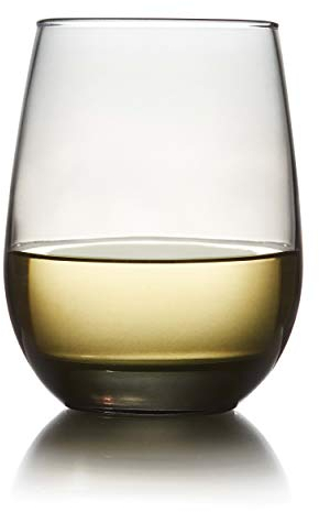 Libbey 231SM Weingläser ohne Stiel 12er Set, Mondstein Grau, Restaurantqualität Rot- und Weißweingläser, Trinkgläser Set für große Versammlungen