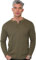 Long Sleeve Henley T Shirt Mens Grandad Shirt Mens Tops Casual Waffle Knit Button Shirt 2208 XXL Khaki
