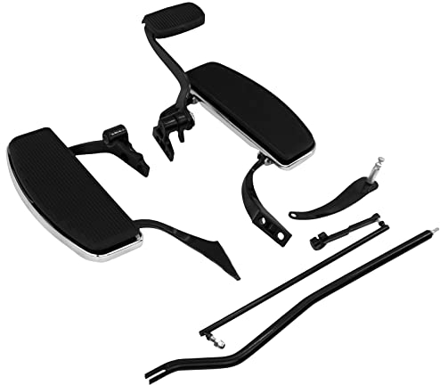 HDBUBALUS Motorrad Forward Controls Floorboard Pegs Hebelgestänge Kit Set Fit für Harley Dyna Street Bob Super Glide Custom Low Rider FXD FXDB FXDC 2006-17