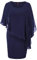 Hanna Nikole Women Plus Size Sleeveless Pencil Dress Elastic HIPS Wrapped Cocktail Dress Navy Blau L