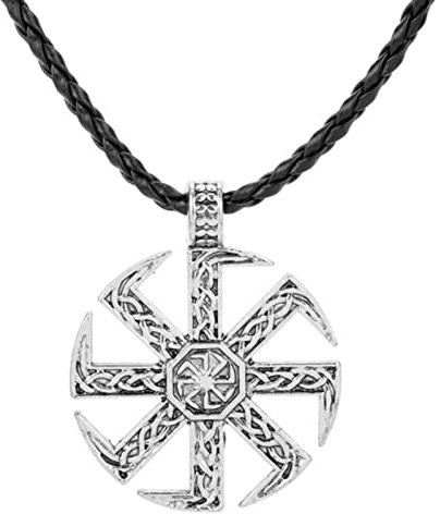 STANG Neue Wikinger Schmuck Wikinger Amulett Männer Slawische Anhänger Halskette Mode Einfache Windmühle Sonnenrad Anhänger Halskette Geschenk
