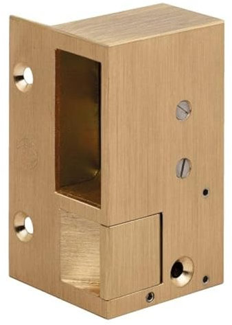 Gâche électriques en applique - bronze pour serrures horizontales n°1, hauteur 88 mm main droite