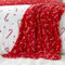 Catherine Lansfield Weihnachtsdecke aus Fleece, 130 x 170 cm, Rot/Weiß