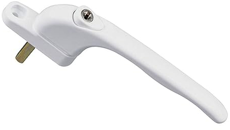Lokatall - Maniglia di ricambio per finestra, con chiave, universale, in alluminio, doppio UPVC, a prova di bambino, mandrino da 45 mm, per destrorsi o mancini