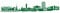 Samunshi® Kaiserslautern Skyline Aufkleber Sticker Autoaufkleber City Gedruckt - 120x22cm grasgrün