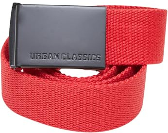Urban Classics Unisex Canvas Belt cityred/black, one size
