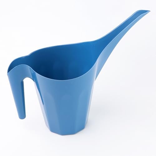 DIVCHI Small Watering Can With 1.25L Capacity Long Spout Indoor & Outdoor Water Jug Pot For House Plant Garden Flower (Blue)