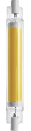 EGLO R7S LED dimmbar, Stablampe mit 360° Ausleuchtung, 8 Watt (entspricht 75 Watt), 806 Lumen, Stableuchte warmweiß, 2700 K, Leuchtmittel Ø 1,6 cm, L 11,8 cm