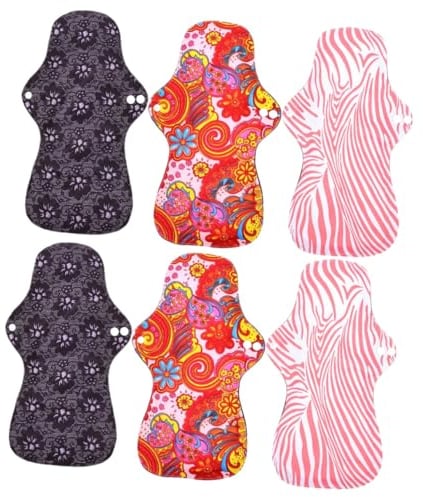 Beaupretty 6 Stk Tante Handtuch dais periodenunterwäsche Menstruationsunterwäsche Menstruationsbinden aus Stoff waschbare Menstruationsbinde Damenbinde für Mädchen Damenbinden extra groß Pads