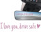 „I Love You Drive Safe“-Aufkleber, „Drive Safe“-Aufkleber,Aufkleber „I Love You Drive Safe Rear View“ | Wasserdichte Windschutzscheibe, Autozubehör, Miniatur-Autoaufkleber für Rückspiegel und Fenster