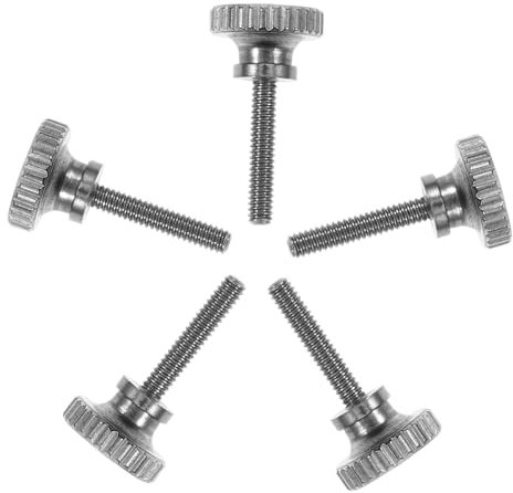 Hoement Rändelschrauben Handdrehschrauben Edelstahlschrauben Spiegelschrauben Metallschrauben Für Einfache Befestigung Ohne Werkzeuge