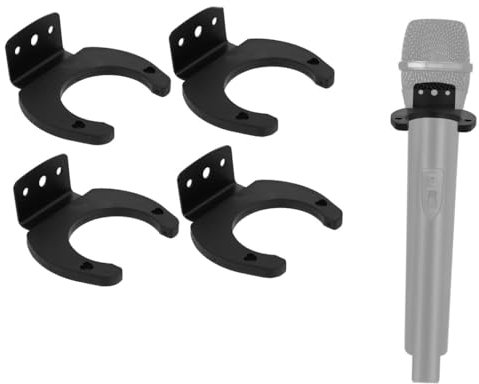 Armastuse 4 Stück Halterung für Mikrofonclip, Haken für Mikrofon, Halterung für Wandmontage
