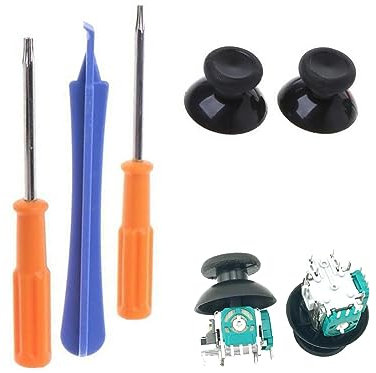 1 jeu de joystick sans dérive avec kit de vis de tournevis, capteur analogique pour Xbox One, module de joysticks gauche et droit