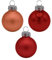 ZauberDeko 45 Weihnachtskugeln Christbaumkugeln Orange Kupfer Rot Mix Glas Christbaumschmuck Weihnachtsdeko
