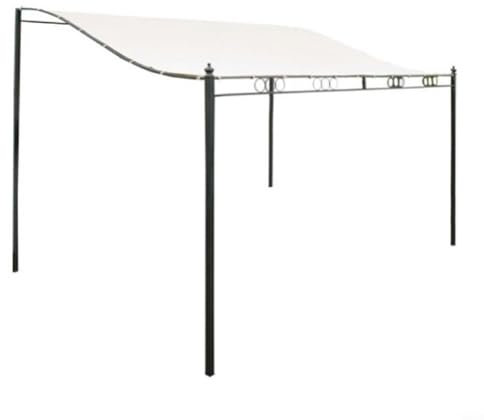 FUANA Auvent de protection solaire pour tonnelle d'extérieur et abri de pergola, pavillon, toit de jardin, tente de rechange pour extérieur, jardin, terrasse, pavillon, pare-soleil (3 x 2,6 m)