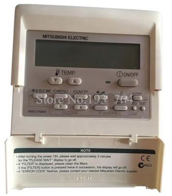 XLZACDMB Controlador De Cable De Aire Acondicionado Central, Compatible con Mitsubishi, Panel De Control del Comunicador PAR-21MAA, Pieza Versión En Inglés