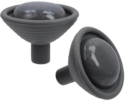 Pastlla 2 regaderas universales con cabezal de rosa, cabezal de aspersor de repuesto de plástico, boquilla de rociador de jardín, regadera de riego para regaderas, jardín, hogar, flores, diámetro de