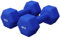 GORILLA SPORTS® Hanteln Set - Neopren, 2 x 5 kg, Gusseisen, Königsblau - Hexagon Kurzhanteln, Hantelset, Hantel Gewichte, Kurzhantelset für Pilates, Frauen, Männer, Fitness, Aerobic, Gymnastik