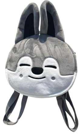 Stray-kids STAY Mini-Schultasche SKZ-oo Plüsch, kleiner Mini-Rucksack, Studentenrucksack, Skzooo Rucksack, Wolf Chan, Mini
