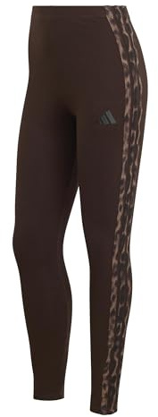 adidas Damen Strumpfhose Seasonal Essentials Leopard Print Tights with 3-Stripes